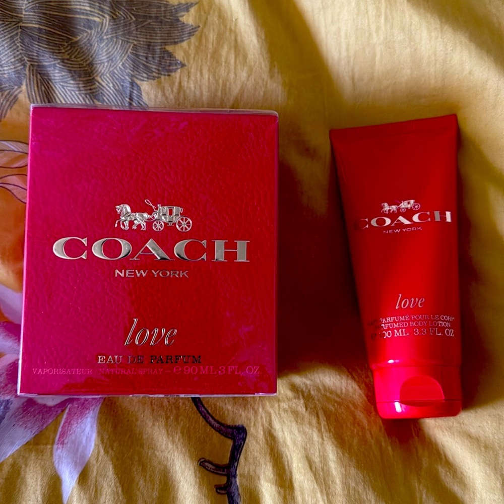 NWOT Coach LOVE EAU DE PARFUM 3oz AND BODY LOTION 3.3 oz